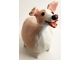 Tan and White Happy Dog Sculpture