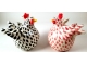 Chicken Salt and Pepper Shakers Black and Red