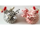 Chicken Salt and Pepper Shakers Black and Red