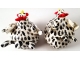 Chicken Salt and Pepper Shakers Black and White