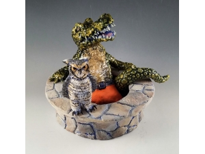 Alligator and Owl